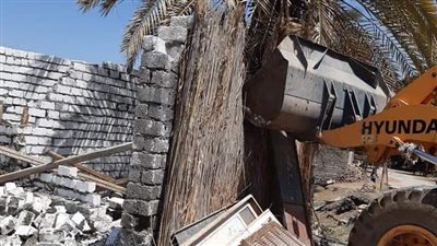 إزالة 4 حالات تعد في المهد على الأراضي الزراعية بالمنيا