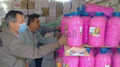 ضبط مصنع منظفات بدون ترخيص وتحرير 20 مخالفة تموينية في المنيا