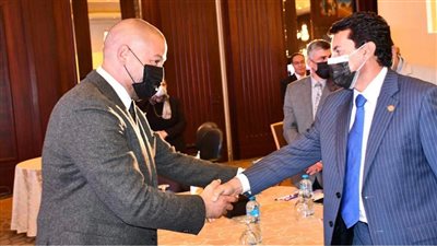 أحمد دياب يشهد المؤتمر الصحفي لإعلان تفاصيل النسخة الثالثة من أولمبياد الطفل المصري