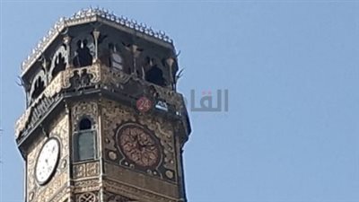 مصدر بالآثار: جارٍ الانتهاء من ترميم برج الساعة بمسجد محمد علي (صور)