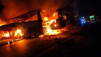 وفاة 6 أشخاص من عائلة واحدة في حادث أسيوط على الطريق الصحراوي