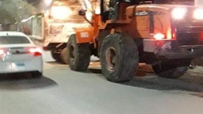 رفع 84  طن قمامة ومخلفات بشوارع ومحيط مستشفيات شبرا الخيمة 