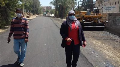 انتهاء رصف طريق بنهو بتكلفة 2 مليون جنيه ضمن مبادرة حياة كريمة في سوهاج 