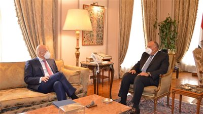 لبحث القضايا المشتركة.. وزير الخارجية يستقبل نظيره اليوناني 