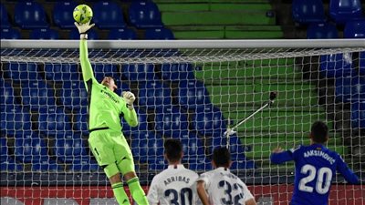 كورتوا الأعلى تقييمًا بين لاعبي ريال مدريد بعد التعادل أمام خيتافي