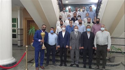 محافظ كفر الشيخ يكرم الفريق الأول لكرة السلة لصعوده للدوري الممتاز 