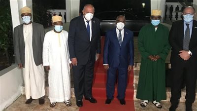 وزير الخارجية يسلم رئيس جزر القمر رسالة من السيسي بشأن سد النهضة