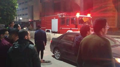 حريق محدود داخل مجمع محاكم المنصورة نتيجة اشتعال أوراق (صور)