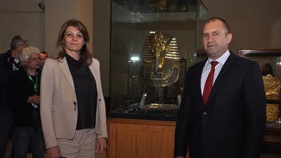 الرئيس البلغاري وقرينته يزورا قلعة صلاح الدين والمتحف المصري بالتحرير (صور)