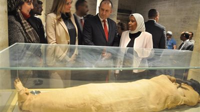 رئيس بلغاريا يزور قلعة صلاح الدين والمتحف المصري