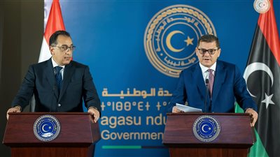 بيان مصري ليبي مشترك حول تفاصيل مباحثات رئيسي الحكومتين في طرابلس