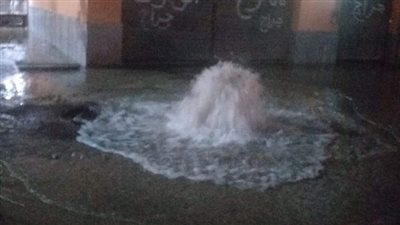 انقطاع المياه عن مناطق بحي الضواحي في بورسعيد نتيجة كسر ماسورة رئيسية