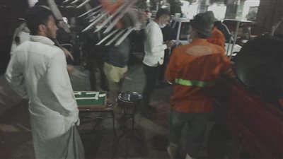 تحرير 6 محاضر عدم ارتداء كمامة ومصادرة 10 شيش بحملة بشبين القناطر 