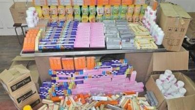 ضبط صيدلية بالقنطرة شرق بها مستحضرات تجميل غير صالحة للاستخدام 