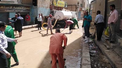 انفجار خط مياه داخل المحطة الجنوبية في السادات بالمنوفية