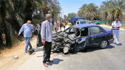 ربة منزل تلحق بزوجها وطفليها بعد 4 أيام من رحيلهما في انقلاب سيارة ملاكي بطنطا