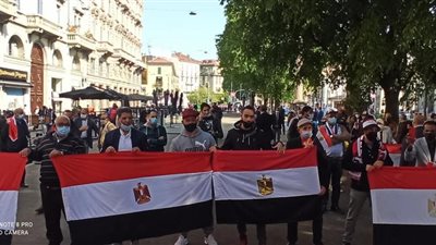 مصريون في إيطاليا ينظمون وقفات لدعم مصر في أزمة سد النهضة: 