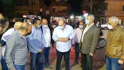 جولة ليلية لنائب محافظ الجيزة بالوحدة المحلية لقرية المعتمدية وبرك الخيام بكرداسة (صور)