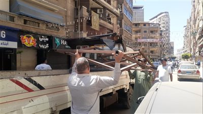 رفع 467 حالة إشغال بشوارع دمنهور وحوش عيسى في البحيرة