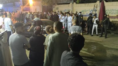 مدير أمن الجيزة يتفقد موقع حريق كنيسة مارمينا بالعمرانية 