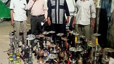 التحفظ على 43 شيشة وتحرير 22 محضرا خلال حملة ليلية بديروط 