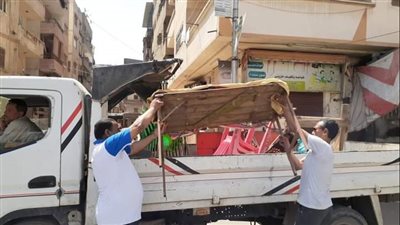 رفع 158 حالة إشغال طريق وإزالة 4 حالات تعد على الأراضي الزراعية بالبحيرة