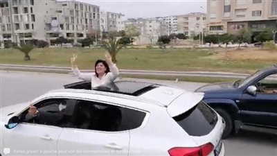 الحزب الدستوري الحر بتونس ينظم مسيرة احتجاجية بالسيارات ضد الإخوان (صور)