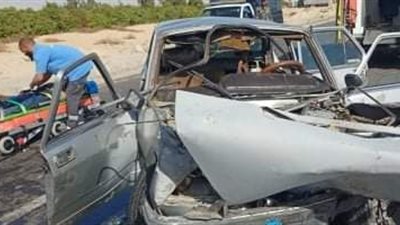 إصابة 3 أشخاص بكسور إثر انقلاب سيارة ملاكي في سوهاج  