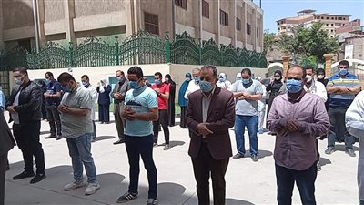 بحضور قيادات مديرية الصحة.. تشييع جثمان وكيل مستشفى حميات دمياط