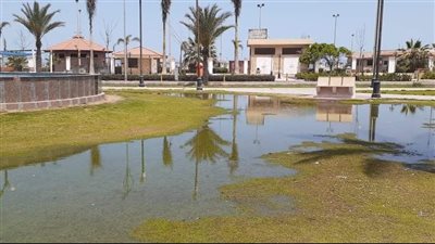 متاريس حديدية وإغراق الحدائق بالمياه لمنع الاحتفالات بشم النسيم في بورسعيد (صور) 