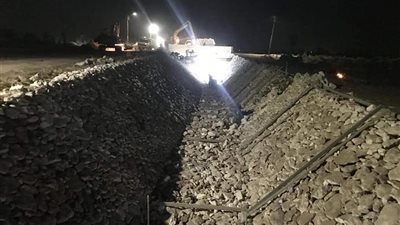 ري المنيا: تبطين 900 مترًا من أعمال تأهيل الترع