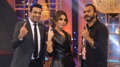 إبراهيم سعيد وشادي محمد ضيفا بسمة وهبة في برنامج 