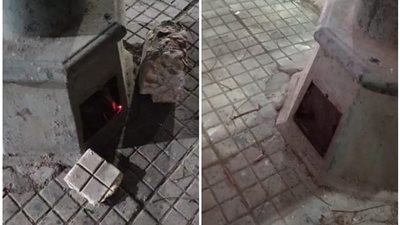 إصلاح كهرباء عمود إنارة على كورنيش المنيا