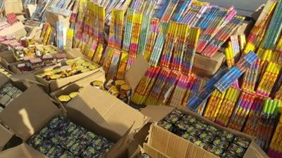  ضبط 9 آلاف قطعة ألعاب نارية مجهولة المصدر في سوهاج 