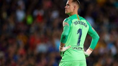 تير شتيجن يغيب عن تدريبات برشلونة قبل مواجهة ريال بيتيس