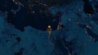 الصاروخ الصيني يحلق فوق سماء الإسكندرية قبل أن يتجه إلى الرياض