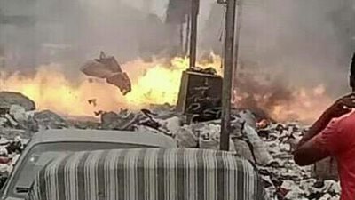 نشوب حريق في مخلفات بجوار محبس الغاز العمومي بشبرا الخيمة