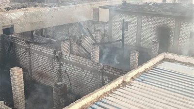 نفوق رؤوس ماشية في حريق هائل نشب بـ3 أحواش بقنا