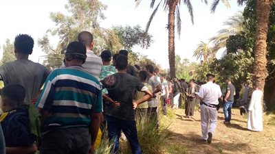 استخراج سيارة ملاكي بعد انقلابها داخل ترعة في قنا