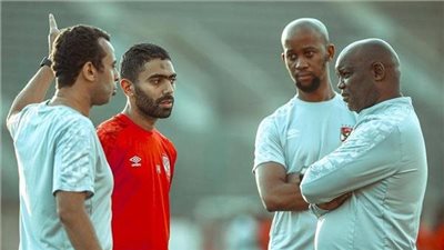 تفاصيل جلسة موسيماني مع حسين الشحات قبل مباراة القمة