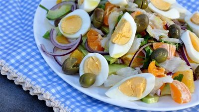 طريقة عمل سلطة البيض المسلوق.. سحور شهر رمضان 