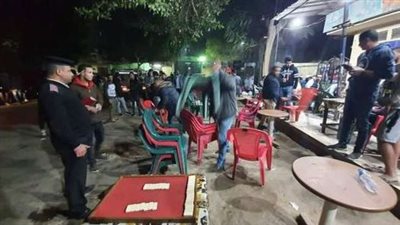 تشميع عدد من الكافيهات بمدينة نصر أثناء مباراة الأهلي والزمالك (فيديو)