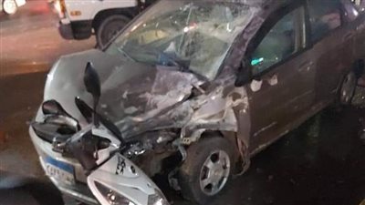 إصابة 3 أشخاص في حادث تصادم سيارة ملاكي وتوك توك بكفر الشيخ (تفاصيل)