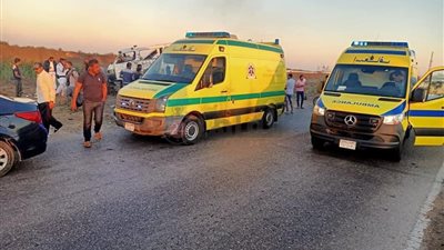 إصابة شخصين في انقلاب سيارة ملاكي على طريق الإسماعيلية الزقازيق الزراعي