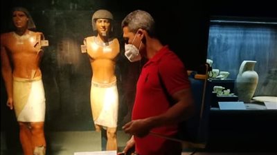 السياحة تعقم المتاحف بعد استقبال الزائرين في أول أيام عيد الفطر (صور)