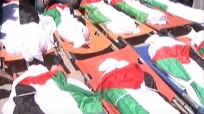 تشييع جثامين أطفال عائلة 