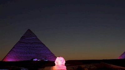 مسئول بمنطقة أهرامات الجيزة يكشف حقيقة إضاءة الهرم بعلم فلسطين (خاص)