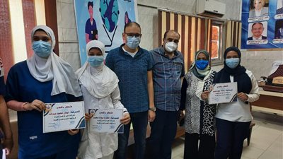 واجهوا كورونا.. تكريم تمريض سمالوط وبني مزار ومغاغة في المنيا