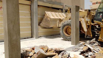 جهازا مدينتي بدر والشروق ينفذان حملتين لإزالة مخالفات البناء