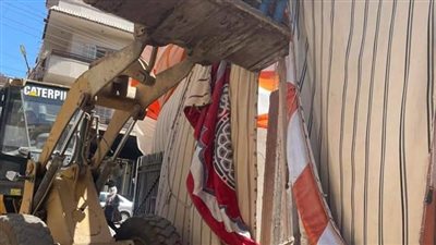 تنفيذ حملة لإزالة مخالفات نادي الواي بحي شرق أسيوط (صور)